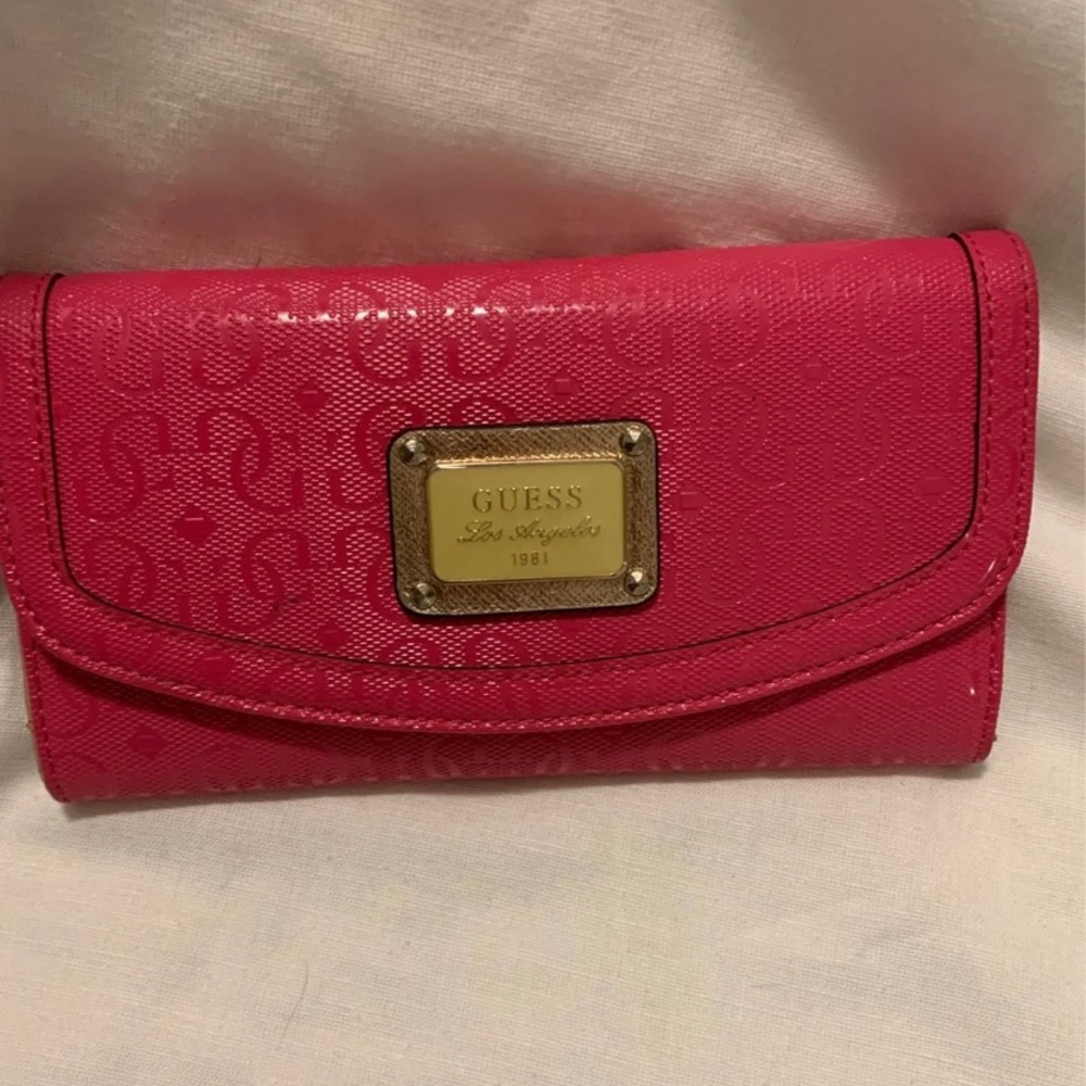 Pink GUESS wallet